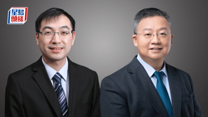 理大电子计算学系及CBDC专家小组的创始成员区文浩（左）及罗夏朴（右）。