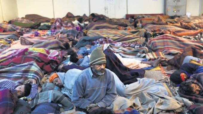德里游民收容所只能容纳约9,300人，不足够让多数游民安顿。资料图片