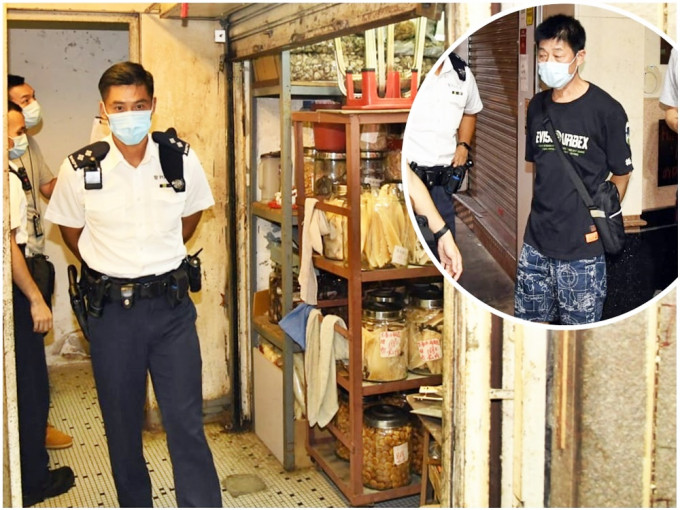 李姓负责人（小图）表示，店铺10年前也曾遭贼人爆窃。