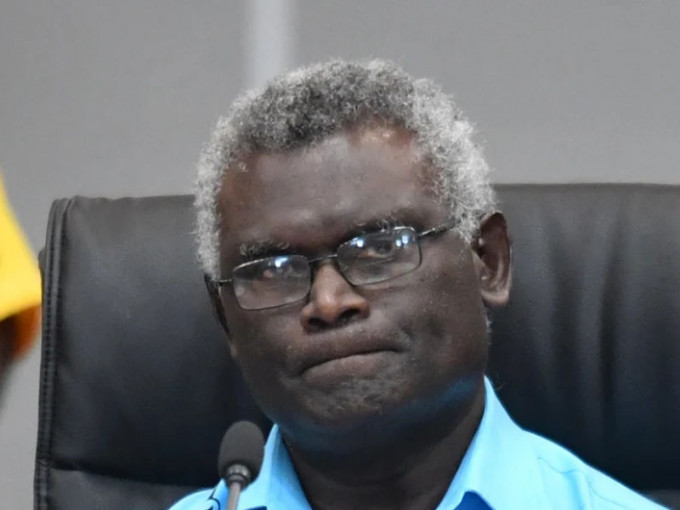 所羅門總理索加瓦雷（Manasseh Sogavare）。AP資料圖片