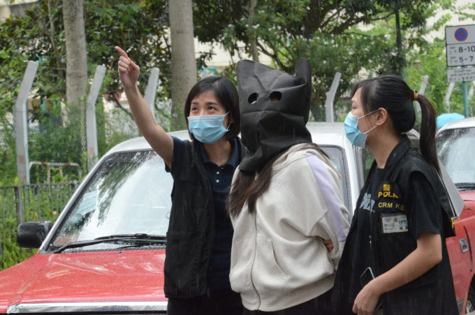 東九龍總區重案組接手調查案件，昨日拘捕涉案的18歲女子，她報稱為大學生。 蔡楚輝攝