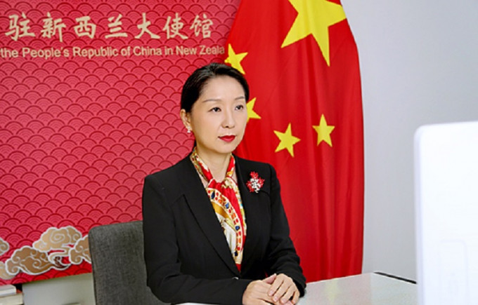 中國駐紐大使吳璽重申香港和新疆事務是中國的內政。網上圖片