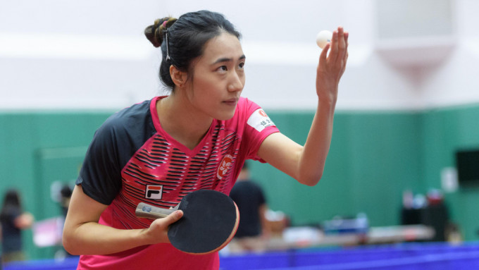朱成竹首次参与世乒团体赛，盼与师姐合拍争佳绩。香港乒总图片