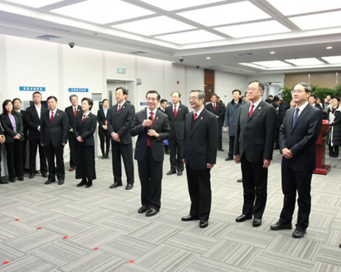 中國最高人民法院知識產權法庭今日揭牌成立。網圖