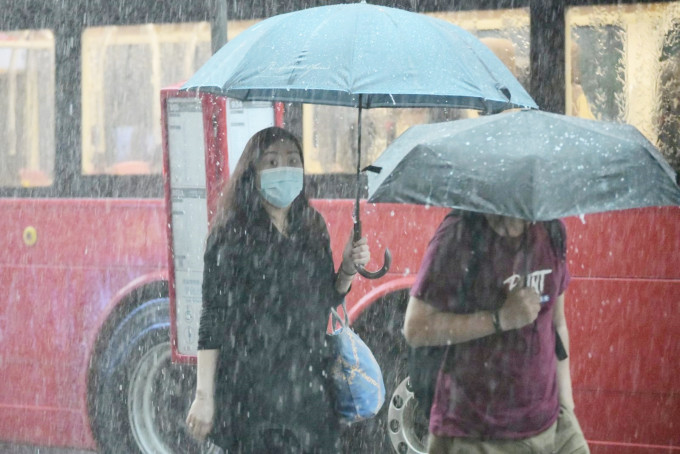 天文台指新界北区雨势特别大。资料图片