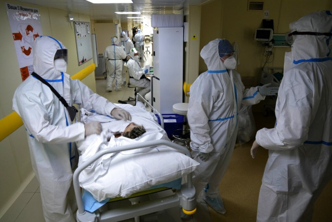 俄罗斯近期疫情严峻。美联社图片