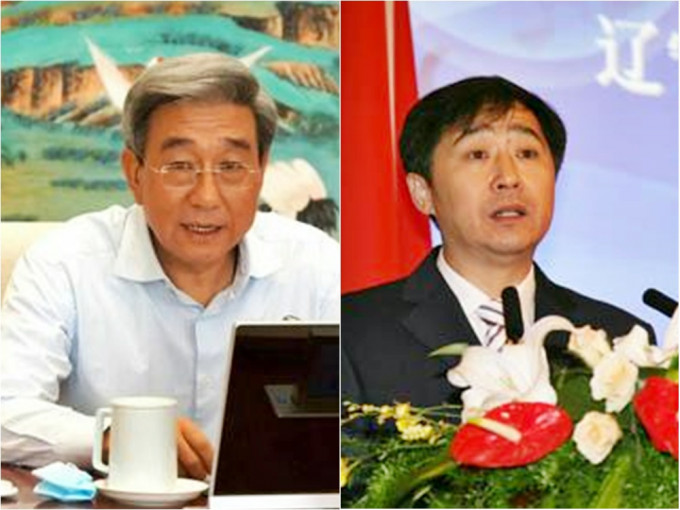 北京市政协原副主席李伟（左）、辽宁省政协原副主席刘国强（右）遭「双开」。网图