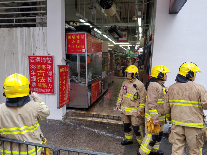 起火的卤水档位于北角渣华道街市地下。