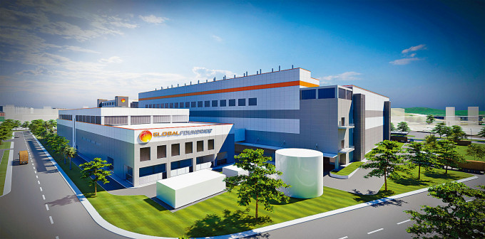 GlobalFoundries計畫興建的新加坡新晶片廠電腦模擬圖。