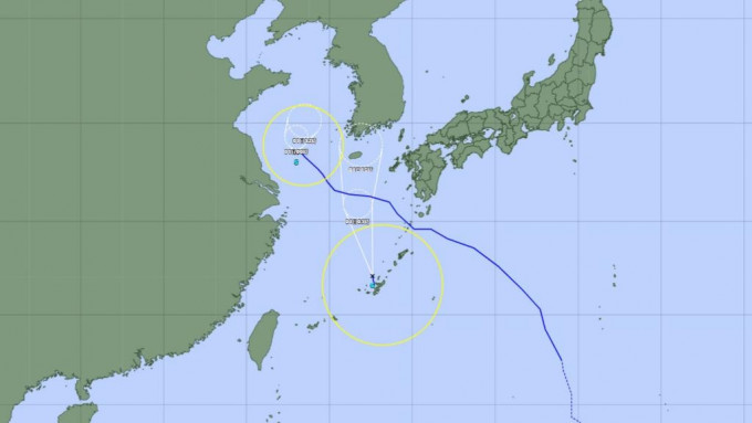 第6號颱風「翠絲」今午在沖繩海面上生成。日本氣象廳
