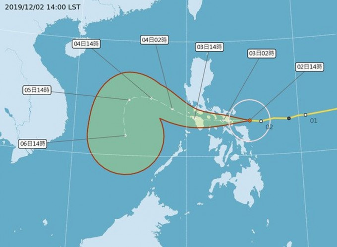 北冕颱風吹襲菲律賓，馬尼拉機場暫時關閉。（網圖）