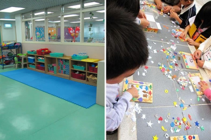 九龙城港青基信幼儿学校（左）及铜锣湾保良局婴儿组爆发的上呼吸道感染个案。　网上图片