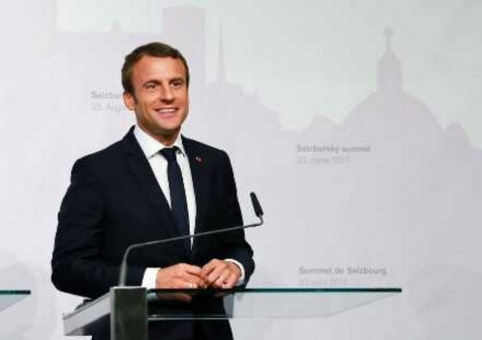 法国总统马克龙支持率仅馀3成。资料图片