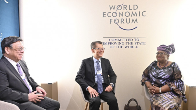 陳茂波與世貿總幹事會面，感謝再次肯定港自由貿易體制。政府新聞處圖片