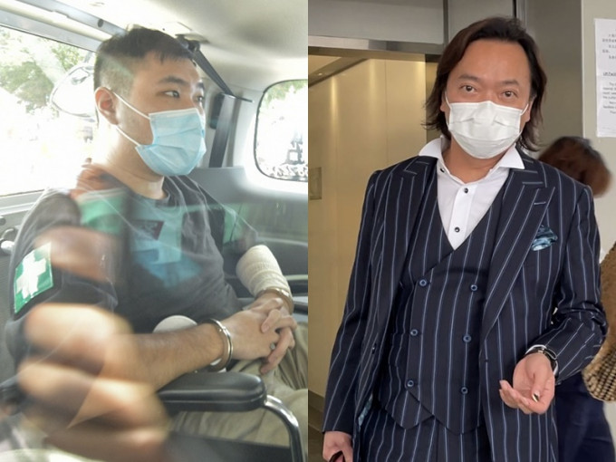 刘伟聪本身（右）被控违反港区国安法，为涉嫌违国安法的唐英杰担任辩护律师。资料图片