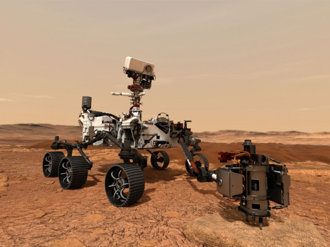 六轮火星探测车「毅力号」。AP图片