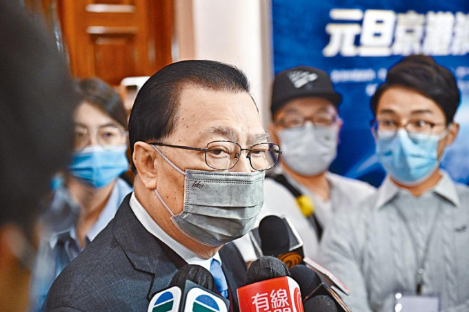 譚耀宗表示，特首在抗疫工作仍具有主體責任。