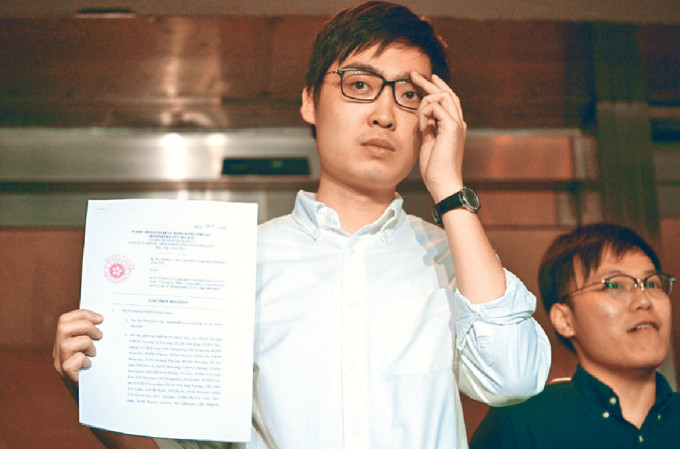 陳浩天因被指支持「港獨」，而被取消出選去年立法會選舉資格。資料圖片