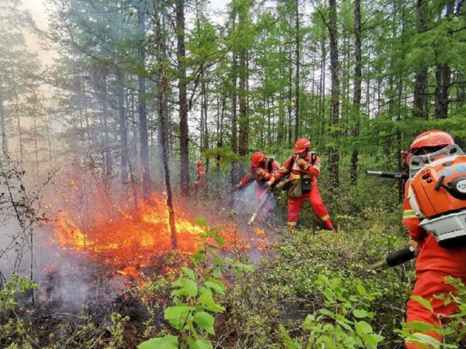 大兴安岭3天发生8宗森林大火。新华社