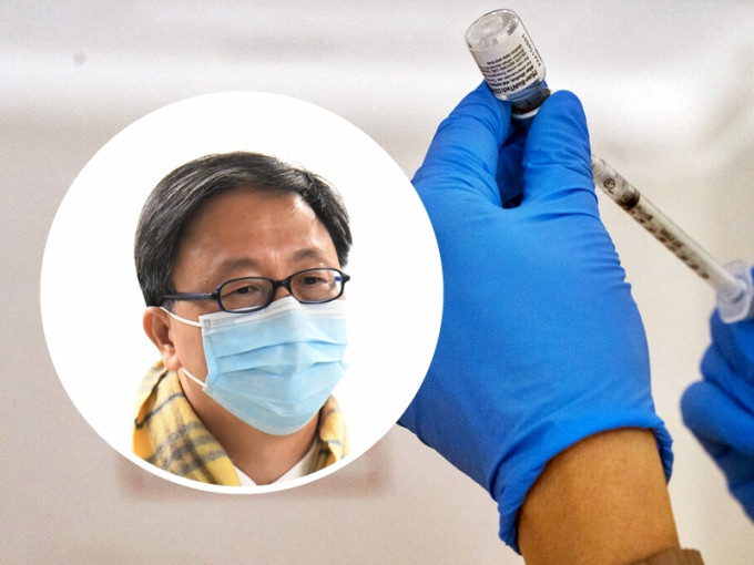 港大感染及传染病中心总监何栢良（小图，资料图片）认为，有大量数据支持BioNTech（复必泰）疫苗安全有效。AP图片