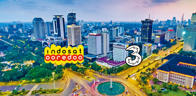 长和旗下3印尼与当地电讯商Indosat合并，成为价值达60亿美元印尼第二大电讯营运商。