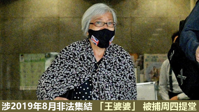 示威常客王凤瑶涉参与非法集结被捕。资料图片