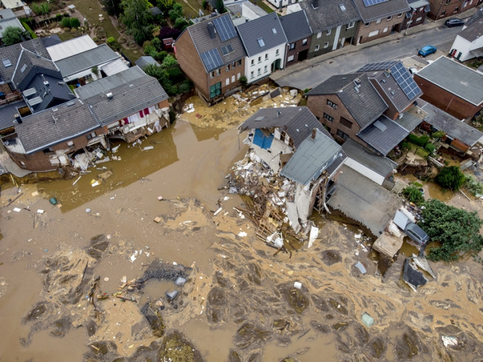 欧洲遭遇暴雨洪水灾害。AP图片