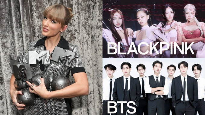 EMA丨Taylor Swift奪4獎成大贏家     BLACKPINK BTS輪流攞獎