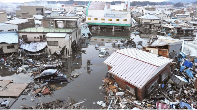 日本2011年發生8.9級大地震。AP圖片