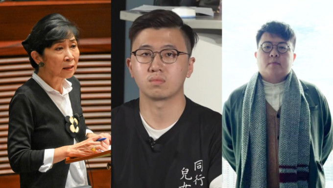 由左至右:毛孟静、冯达浚及李嘉达到高院进行案件管理聆讯