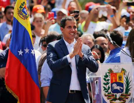 委内瑞拉反对派领袖瓜伊多。AP