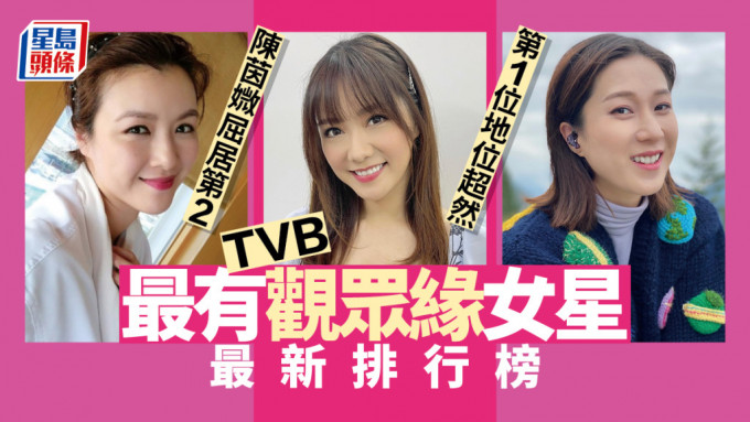 TVB最有观众缘女星最新排行榜！第1位地位超然陈茵媺屈居第二
