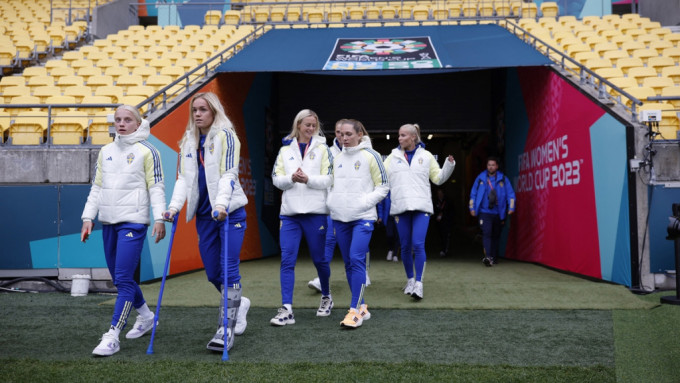 瑞典女足排名位列世界第三，予人剛柔並濟的感覺。Reuters