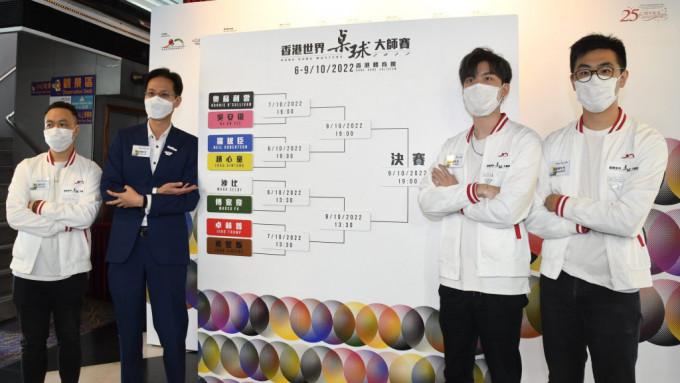 香港世界桌球大師賽2022，將在9月7日開始售票。 本報記者攝