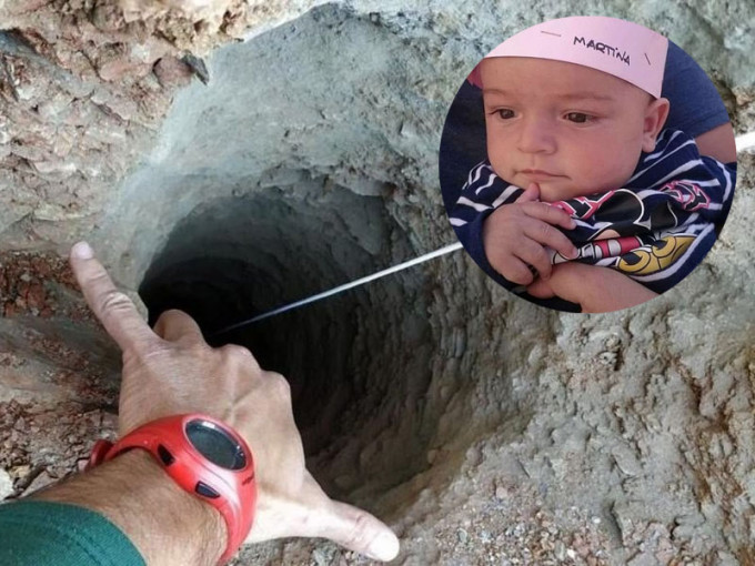 西班牙一名2岁男童意外堕进一口深约100米、宽仅有25米的深井。(网图)
