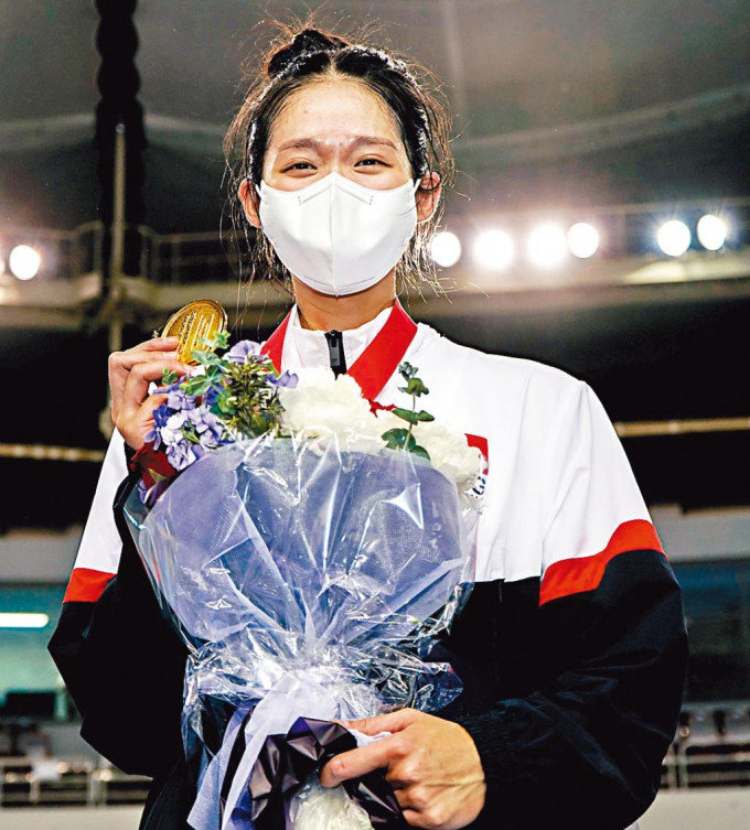 江旻憓为港队取得今届亚锦赛首面金牌。