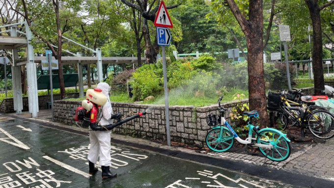 本港录今年第4宗登革热本地感染 食环署房署即时在嘉福邨等地点灭蚊。环境及生态局facebook图片