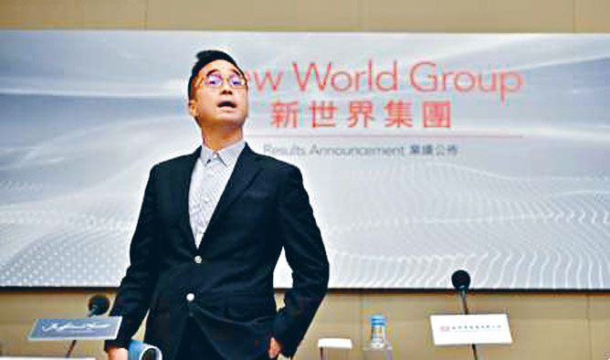 新世界发展表示，将把投得的上海用地打造成为艺术性与现代感兼备的高端商业综合体。图为该公司执行副主席郑志刚。