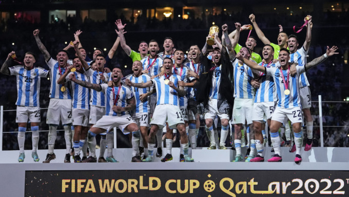 阿根廷世界排名升上第2位。 AP