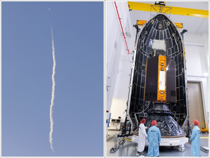 「哨兵六号」由SpaceX的「猎鹰九号」火箭搭载升空。AP