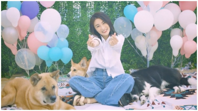 林夏薇推出新歌呼吁大众爱动物，还跟爱犬一同拍MV。