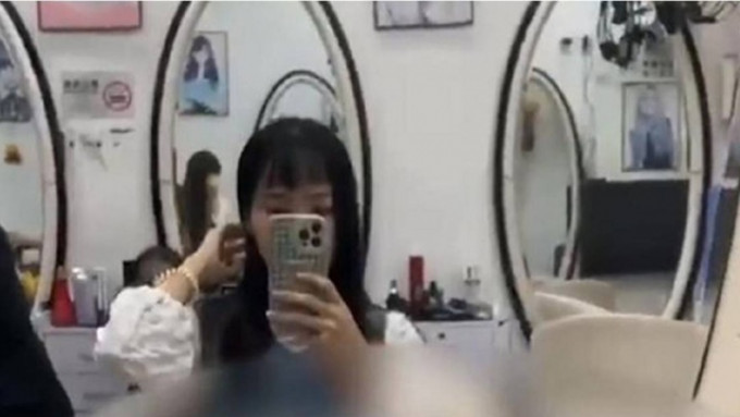 深圳一名女子因浏海被剪坏气得报警，指遭店员嘲笑及侮辱。网上图片