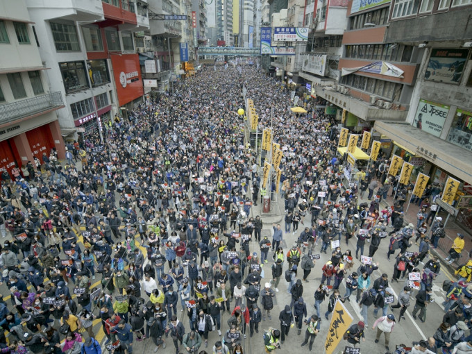 民阵过去多年举行多次大规模游行。资料图片