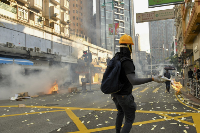 香港去年爆发大规模反修例示威。资料图片