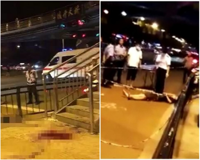 浙江温州鹿城区一名26岁男子被人以刀割颈后死亡，行凶男子其后跳桥死亡。(网图)
