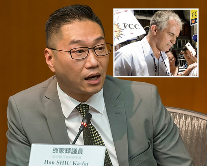 自由黨立法會議員邵家輝表示，同意入境處拒絕簽證予馬凱。 資料圖片