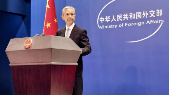 汪文斌强调台湾问题完全是中国的内政。新华社