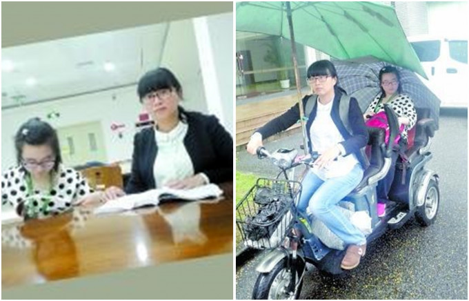 黄惠鹂陪女儿读书早在七年前就开始了