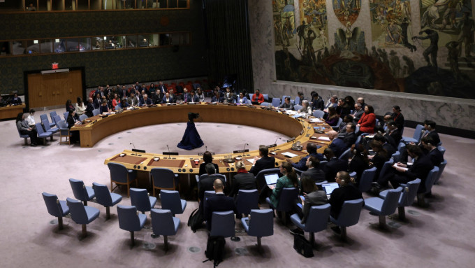联合国安理会讨论以巴停火协议案。 路透社
