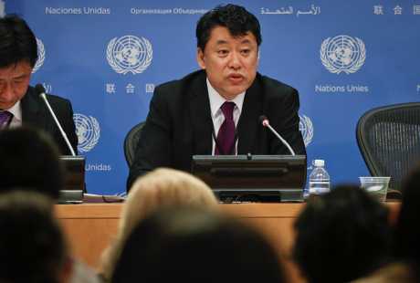 北韓駐聯合國副代表金利龍。AP
